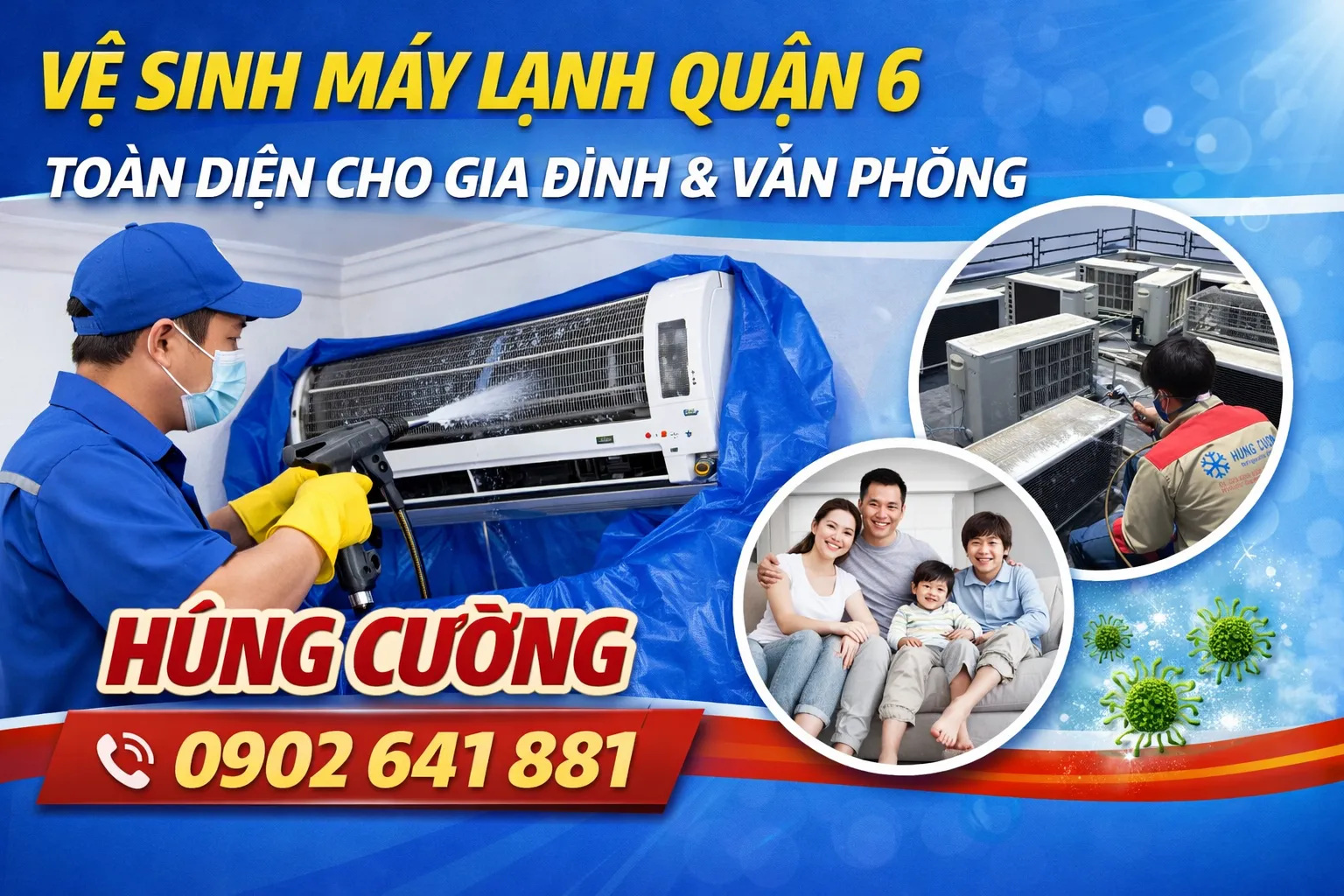 Vệ sinh máy lạnh quận 6