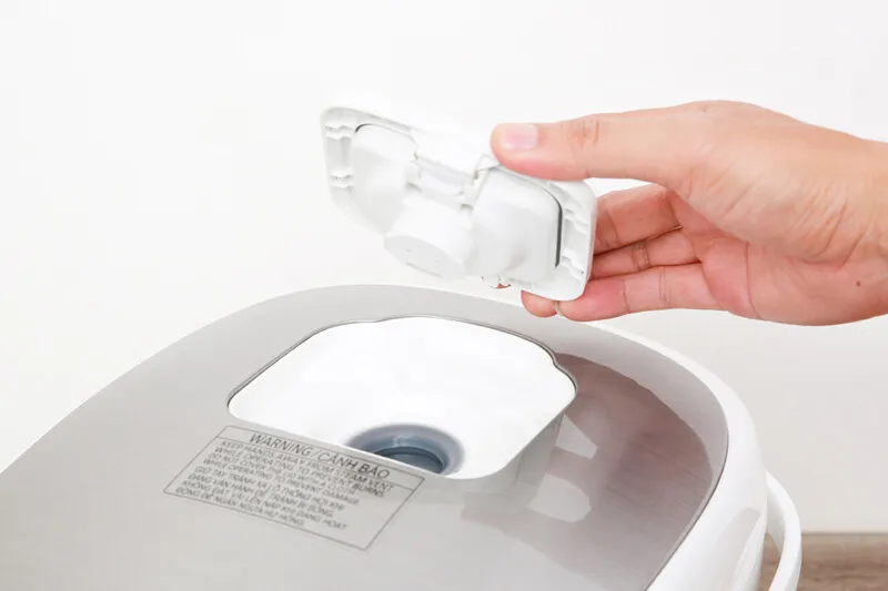 Van thoát hơi nước có thể tháo rời dễ dàng vệ sinh giúp đảm bảo an toàn thực phẩm