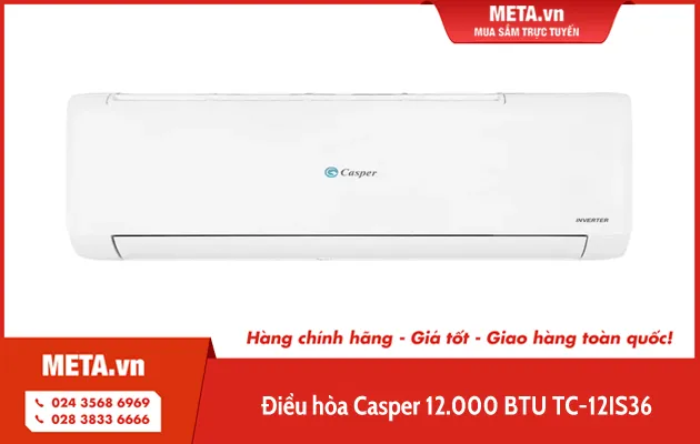 Điều hòa Casper Inverter 1 chiều TC-12IS36