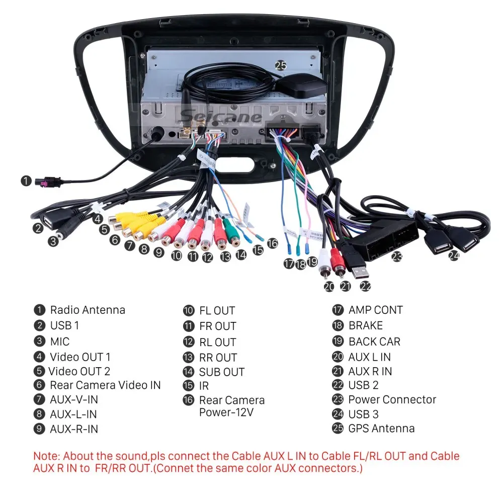 Màn hình giải trí trên xe Mitsubishi Mirage