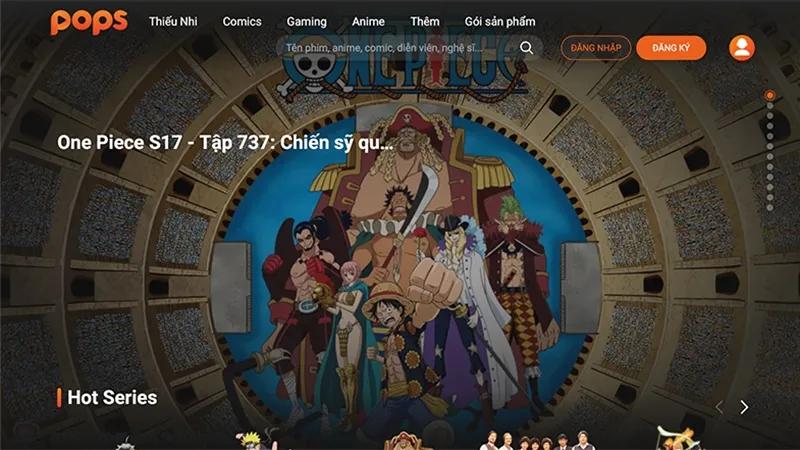 POPS TV App Interface