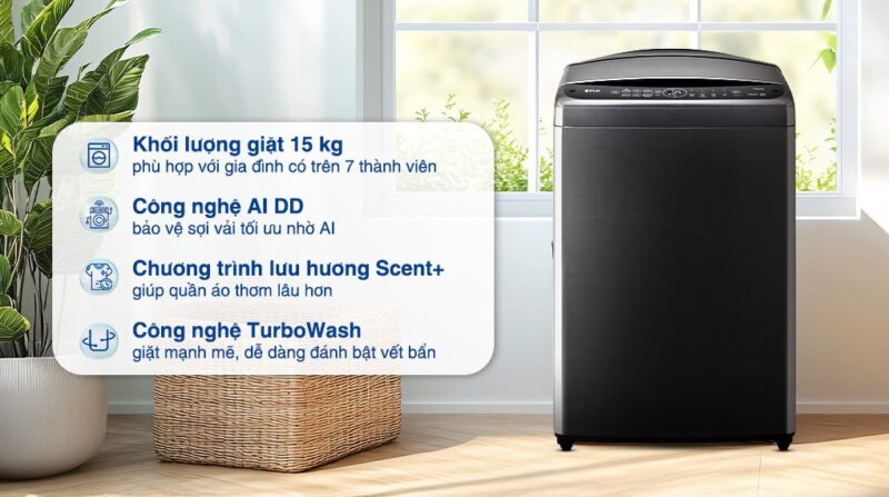 Khám Phá Máy Giặt LG 19kg Cửa Ngang: Lựa Chọn Tối Ưu Cho Gia Đình Hiện Đại