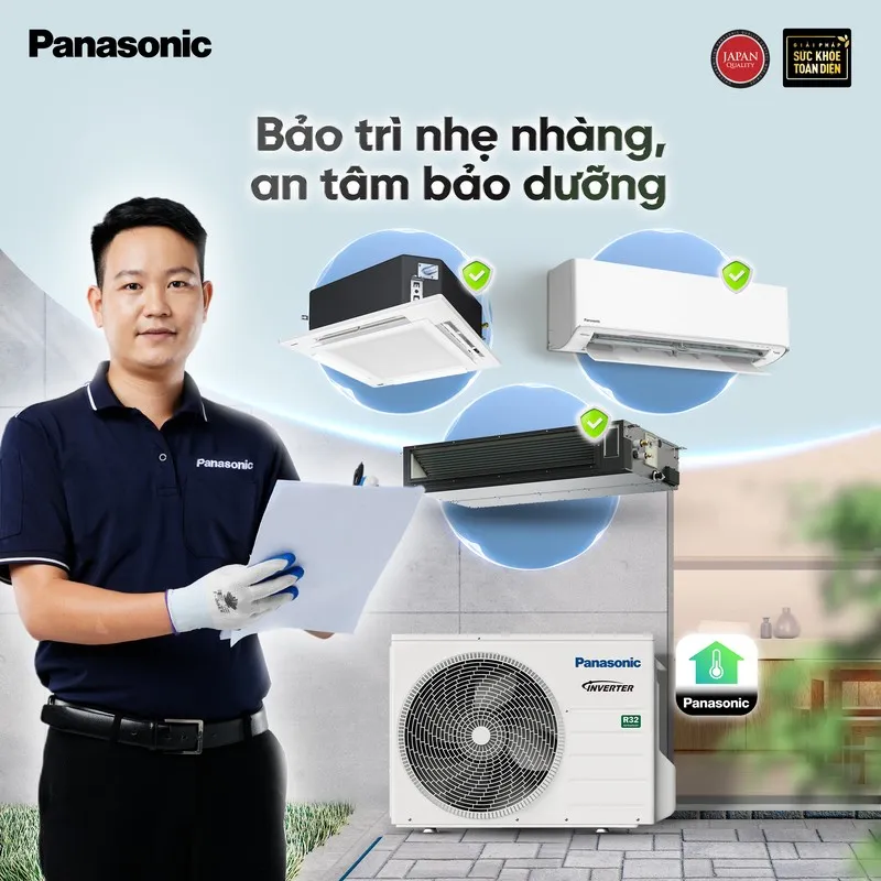 Dịch vụ làm sạch chuyên sâu của Panasonic