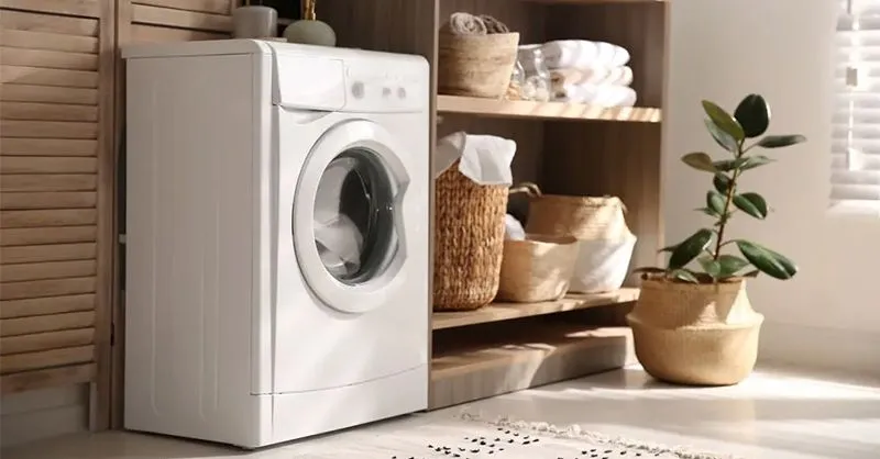 Thiết kế máy sấy quần áo hiện đại tích hợp lồng sấy rộng giúp tối ưu không gian sống