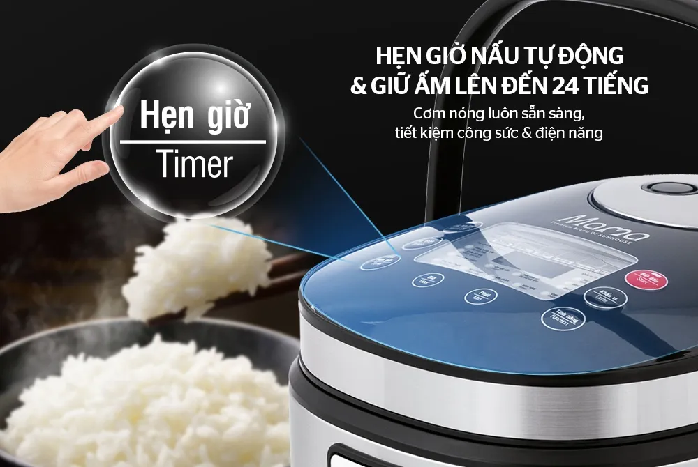 Nồi cơm điện tử nấu xôi ngon - tiết kiệm thời gian và công sức hơn so với cách nấu truyền thống