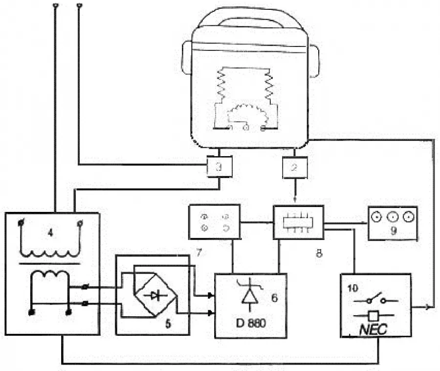 Cấu trúc sơ đồ mạch điện tử điều khiển nhiệt độ thông qua vi xử lý IC