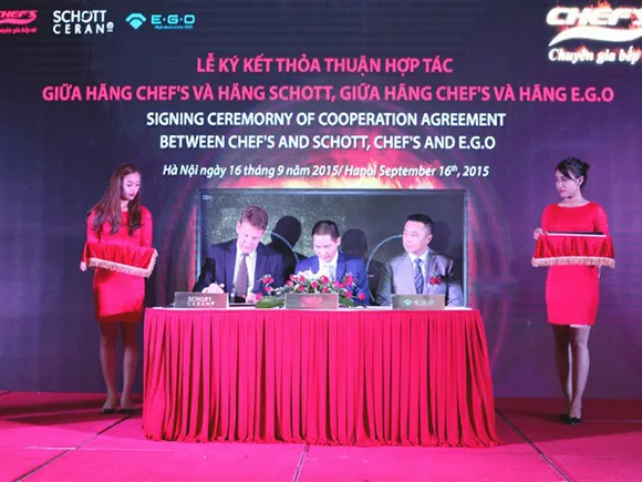 Giải đáp thắc mắc bếp từ Chefs của nước nào thông qua lễ ký kết hợp tác quốc tế
