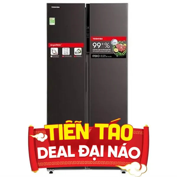 Tủ lạnh Toshiba Inverter 460 lít Side by Side mã GR-RS600WI