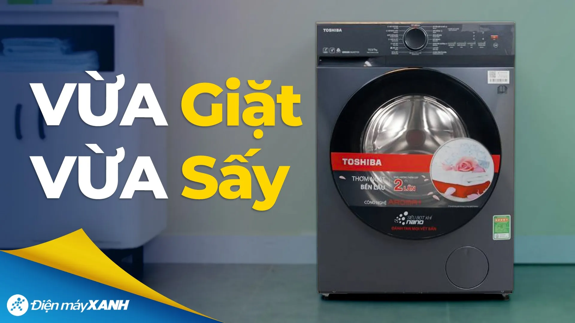 Máy giặt sấy Toshiba Inverter TWD-T21BU115UWV(MG) với chế độ vắt khô hiệu quả