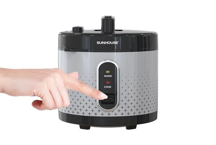 Gạt xuống nút Cook để bắt đầu nấu xôi