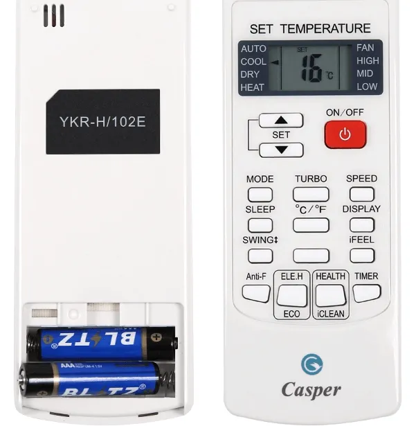 Mẫu remote Casper 1 với nút TIMER rõ ràng