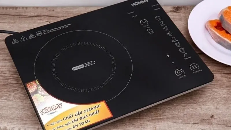 Bếp từ Hommy thiết kế sang trọng