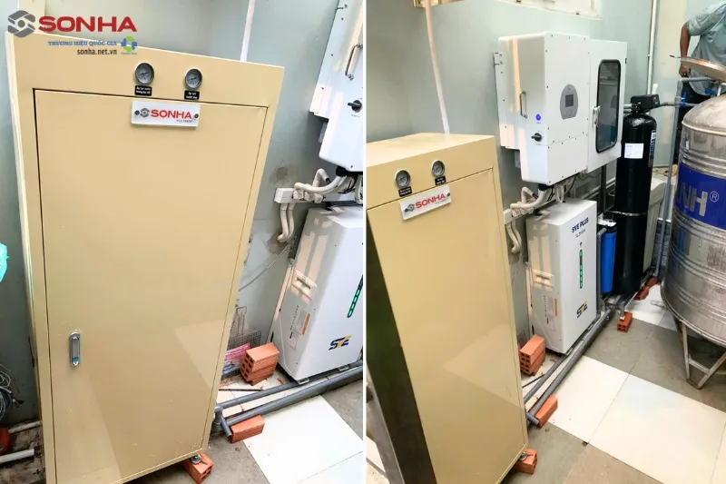 Bộ lọc tổng Sơn Hà trong tủ gỗ