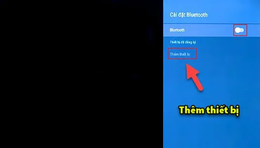 Giao diện cài đặt Bluetooth