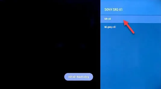 Laptop đã được kết nối thành công với tivi