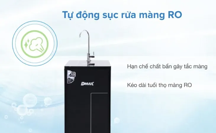 Máy lọc nước RO DMAX LTN002 10 lõi thời gian thay lõi RO với nước thường sau khoảng 36 - 42 tháng