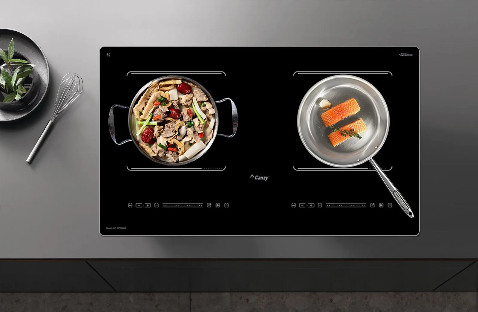 Cách mở khóa bếp từ Canzy