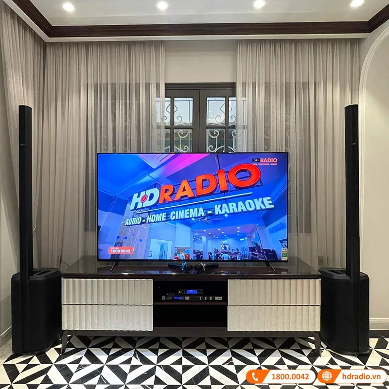 Dàn karaoke sử dụng loa Bose L1 Pro16 chính hãng