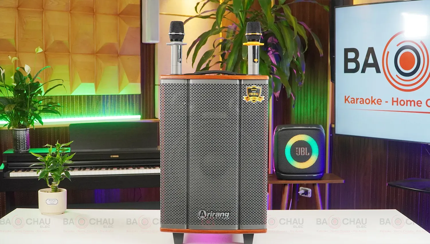 Cận cảnh loa Arirang MKS2.5 với màng lưới ê-căng bảo vệ chắc chắn