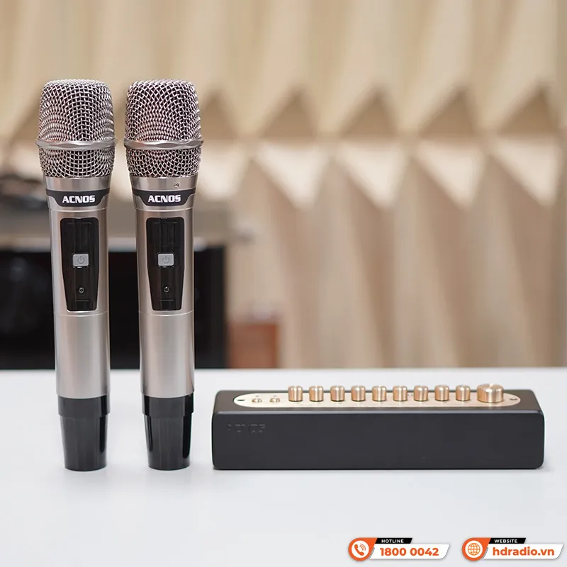 Thực tế bộ Micro Kèm Vang Acnos Mi30s Ver2024 tại showroom Điện Máy Ánh Ngân