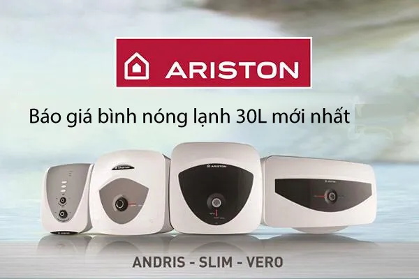 Bảng giá bình nóng lạnh Ariston 30 lít năm 2026