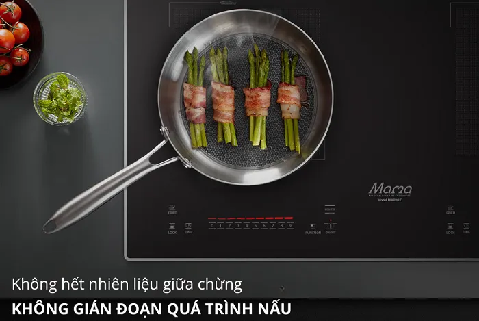 Nấu ăn bằng bếp từ an toàn tuyệt đối cho gia đình có trẻ nhỏ