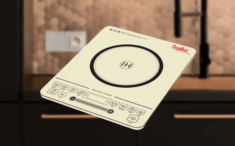 Bếp từ IH dễ vệ sinh với mặt kính phẳng