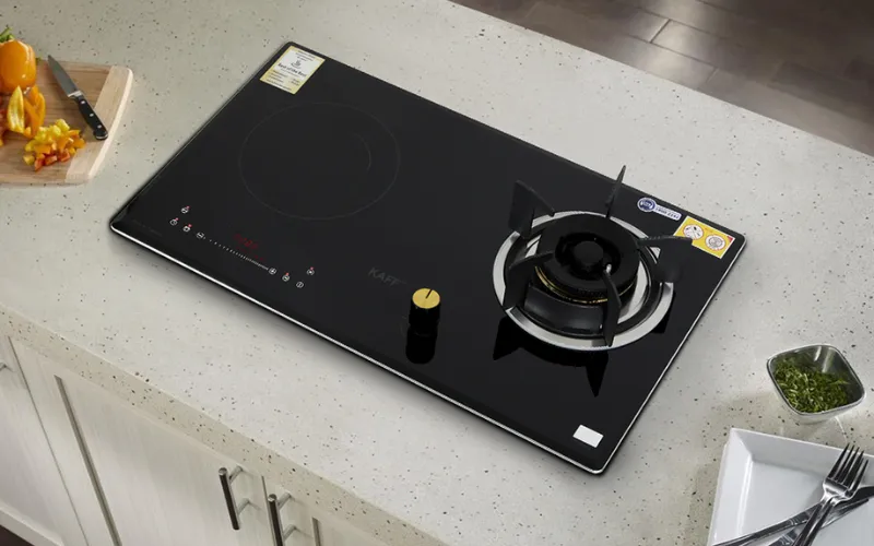 Bếp ga kết hợp bếp từ KAFF KF-088IG lắp âm sang trọng