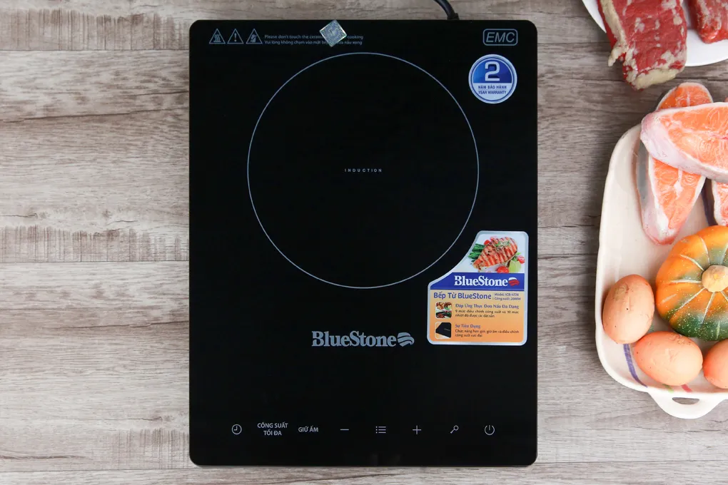 Mặt kính chịu nhiệt cao cấp của bếp từ BlueStone ICB-6728