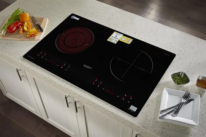 Bếp từ hồng ngoại lắp âm KAFF KF-073IC có 2 vùng nấu tiện lợi