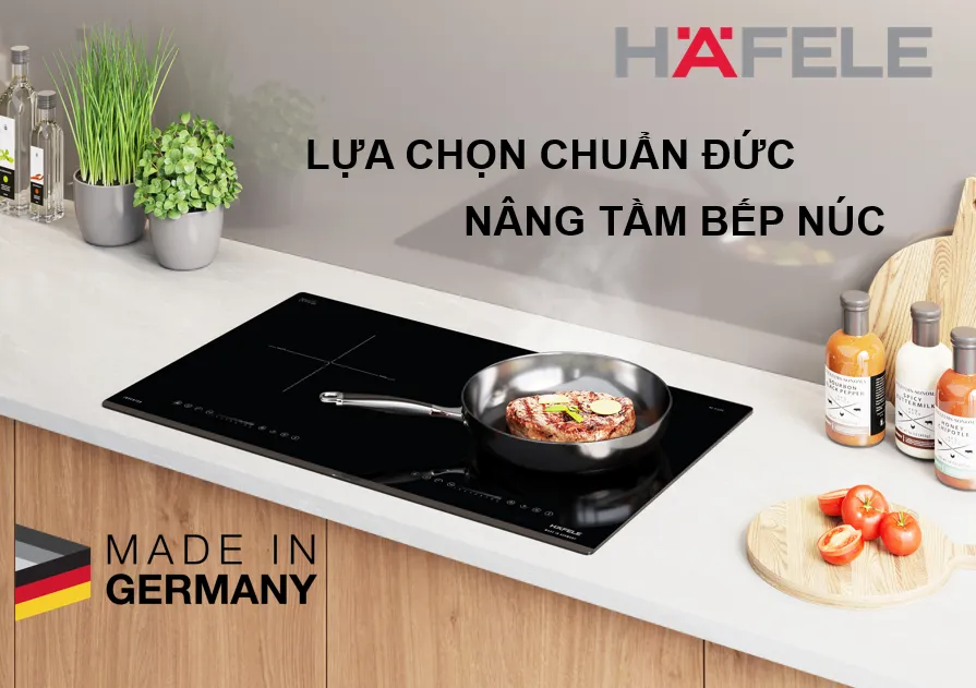 Bếp từ đôi lắp âm Hafele HC-I7325B chuẩn công nghệ Đức, mang lại vẻ sang trọng cho không gian bếp.