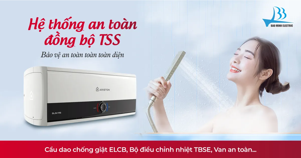 Hệ thống an toàn TSS trên bình nóng lạnh Ariston