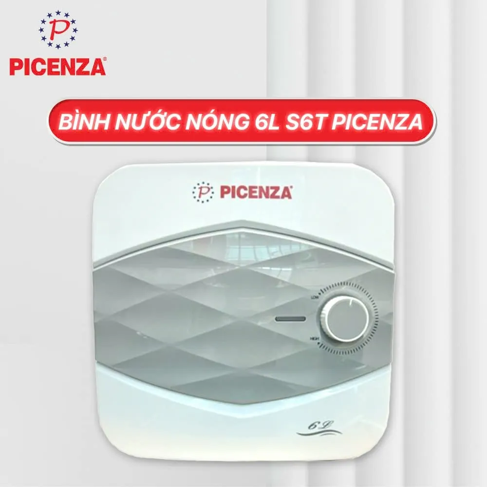 Mẫu bình nóng lạnh Picenza 6L cho nhà bếp