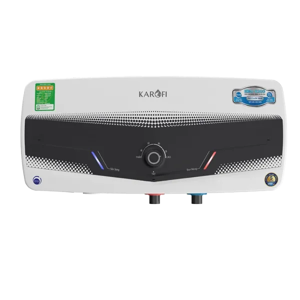 Mẫu bình nóng lạnh gián tiếp Karofi thiết kế sang trọng cho phòng tắm hiện đại