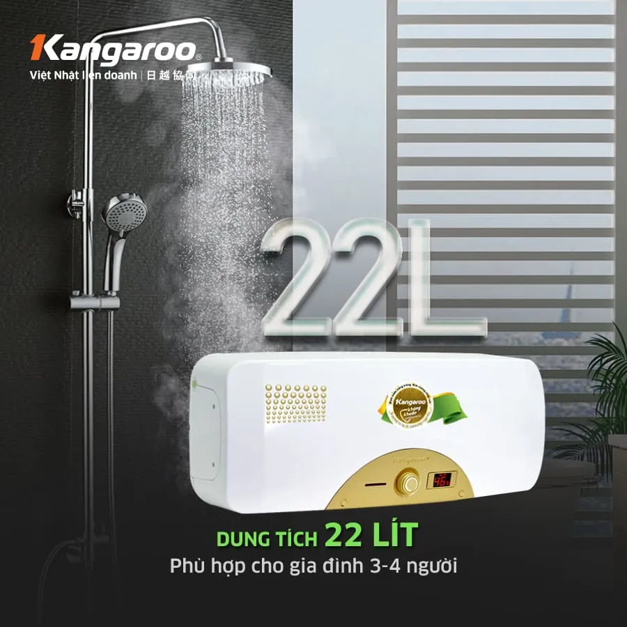 Chi tiết thanh nhiệt mạ bạc của bình nóng lạnh Kangaroo