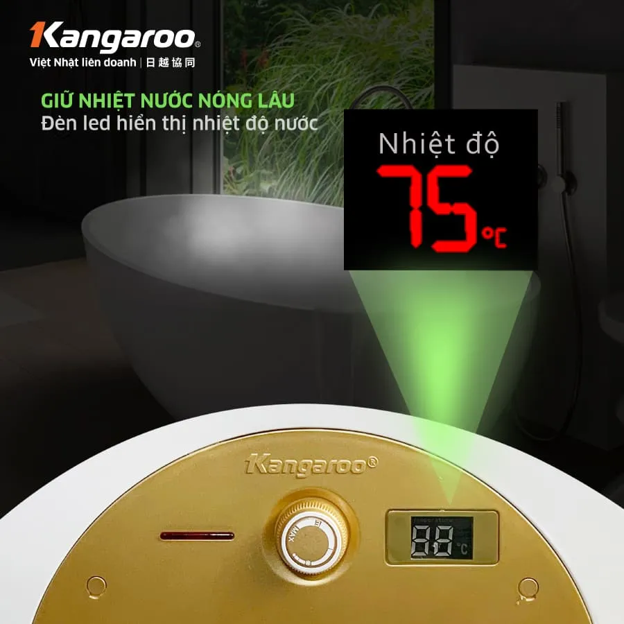 Màn hình LED hiển thị nhiệt độ trên thân bình