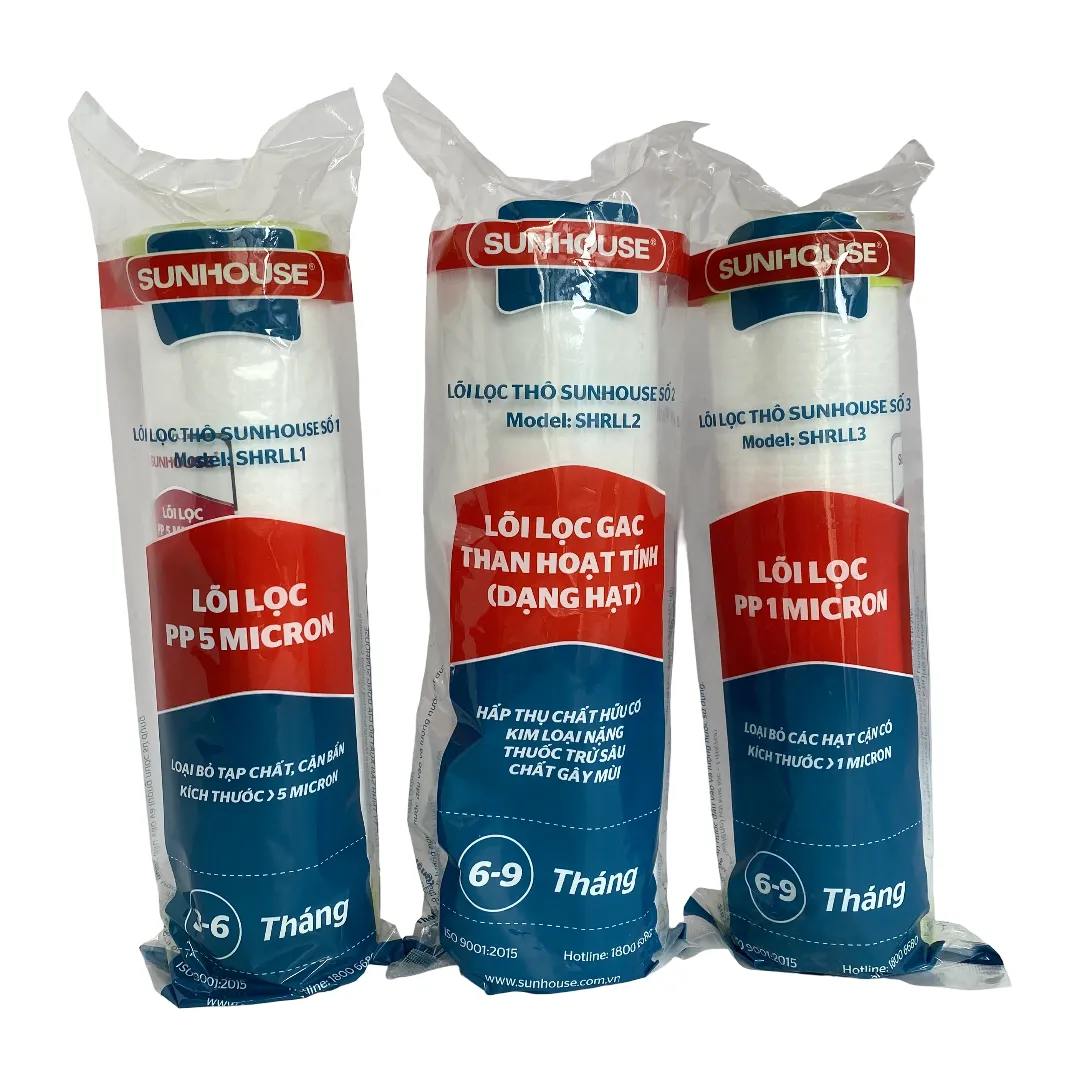 Bộ lõi lọc thô 123 chính hãng Sunhouse