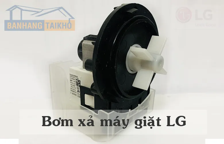 Cận cảnh bộ phận bơm xả máy giặt LG