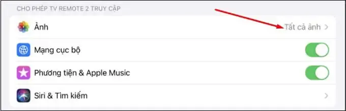 Hướng dẫn cấp quyền truy cập album ảnh trên iPhone cho ứng dụng Panasonic