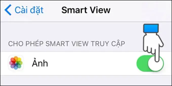 Các bước thiết lập ứng dụng Smart View trên điện thoại iPhone để kết nối tivi