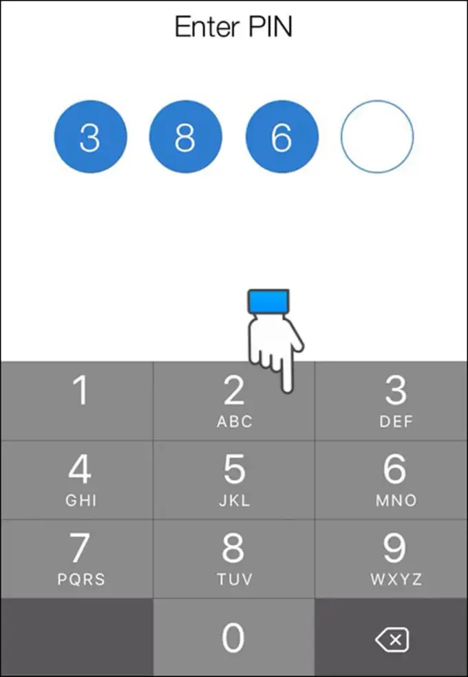 Nhập mã PIN xác nhận trên điện thoại iPhone để hoàn tất kết nối