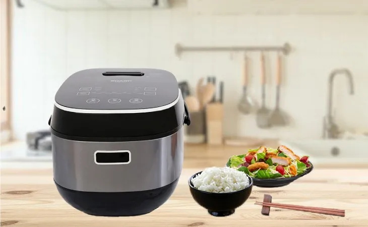 Nồi cơm cao tần Sharp 1.8 lít KS-IH191V-BK hỗ trợ kiểm soát hơi nước, giúp cho ra cơm chín ngon, không dính nhão