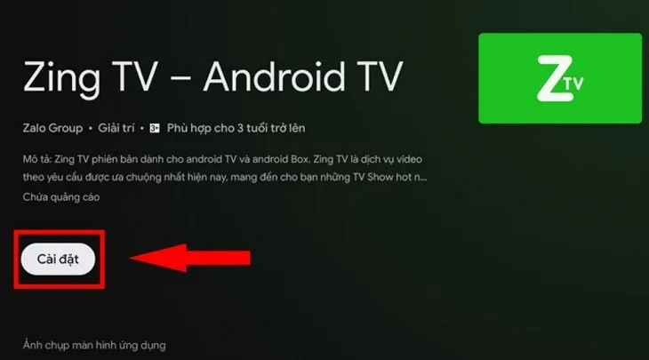 Mở ứng dụng vừa tải về để bắt đầu những giây phút giải trí