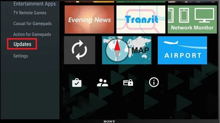 Vào mục cập nhật để kiểm tra các phiên bản phần mềm mới nhất
