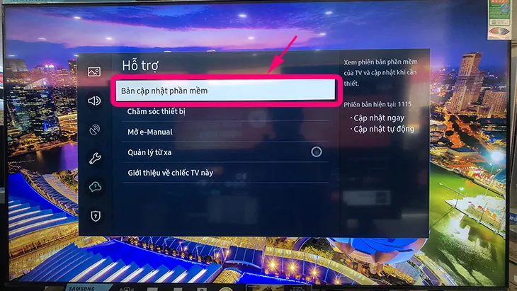Luôn cập nhật phần mềm cho Smart TV Samsung của bạn lên phiên bản mới nhất