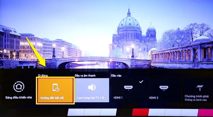 Chọn mục Di động - Hướng dẫn kết nối