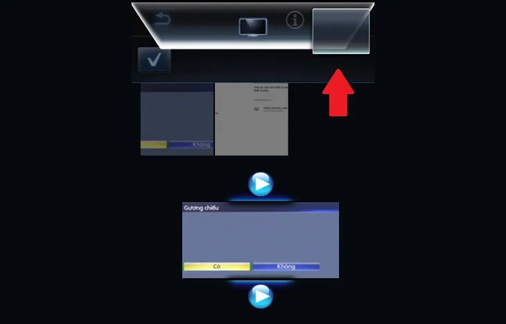 Bạn chọn ảnh và kéo thả vào biểu tượng tivi