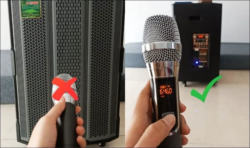 Vị trí loa và mic quá gần là nguyên nhân gây ra tiếng hú trong loa