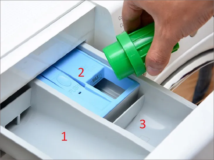 Ngăn chứa nước giặt xả trên các dòng máy giặt Samsung Inverter thế hệ mới