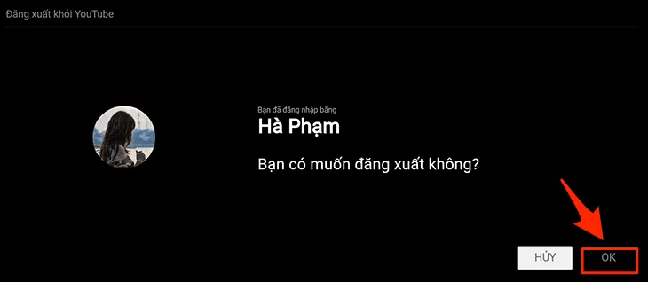 Chọn OK